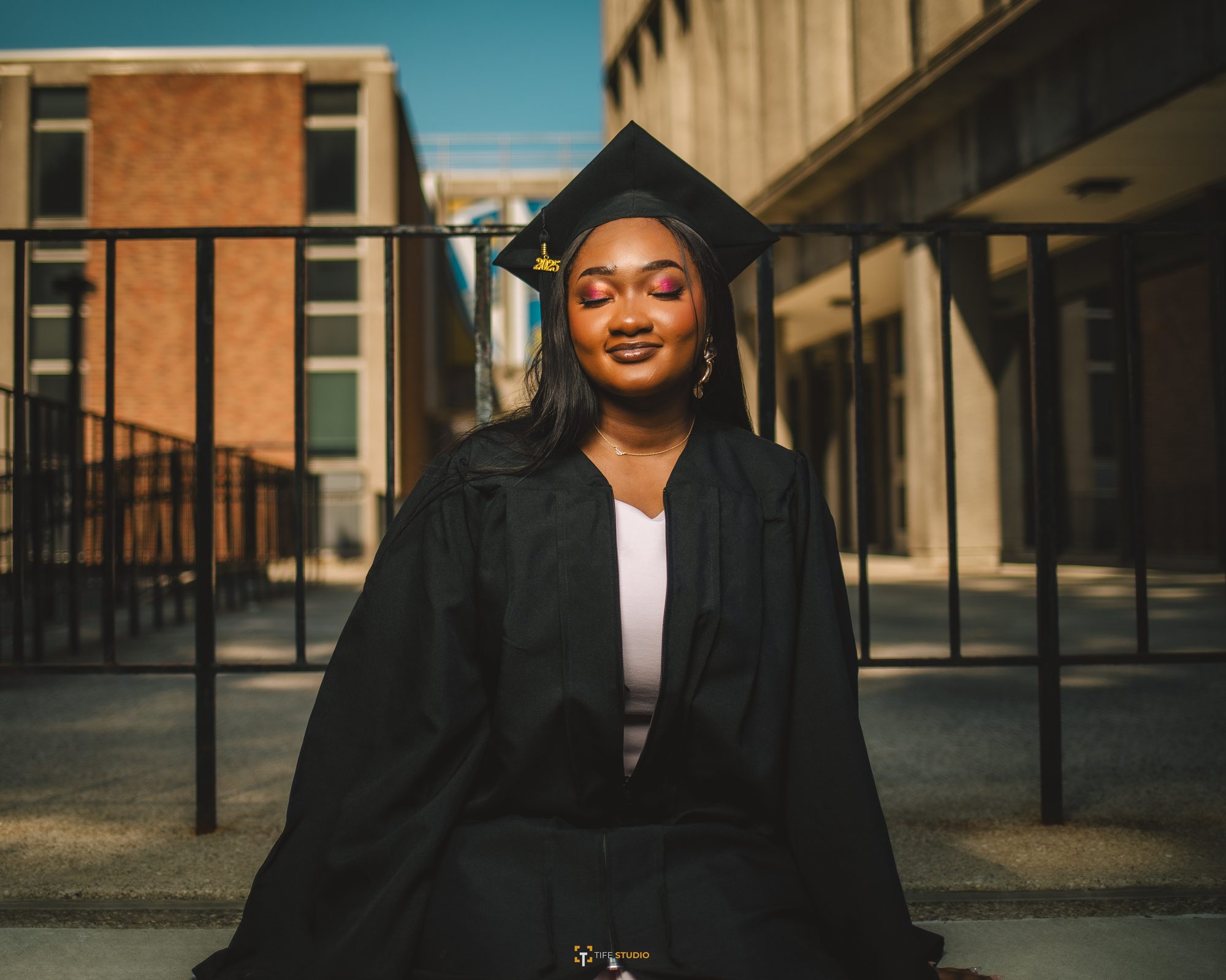 Graduate on campus